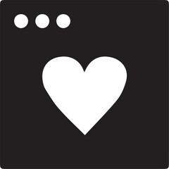 Love icon symbol vector image illustration

