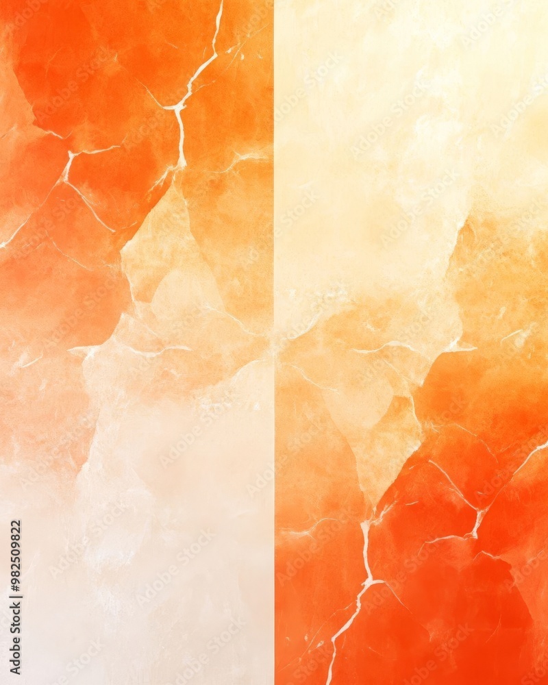 Poster captivating warm gradient transition from soft apricot to rich tangerine with textured depth for stu