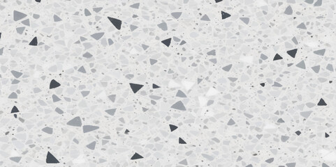 Terrazzo flooring vector seamless pattern. Texture of classic italian type of floor in Venetian style composed of natural stone, granite, quartz, marble, glass and concrete,ivory marble