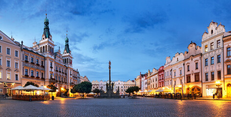 Fototapeta premium Czech Republic Town Hall in the Pernstejn Square in Pardubice