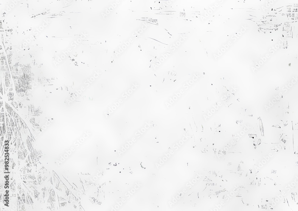 Poster the background is made from a grunge texture in white and black. the illustration is overlaid with a