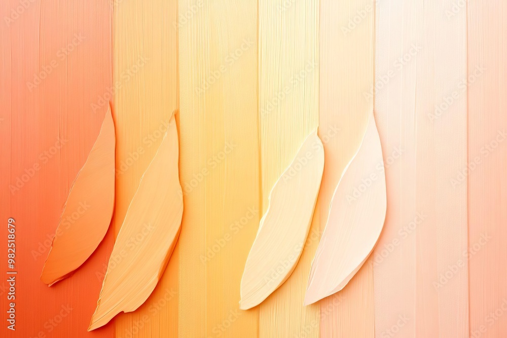 Poster Elegant Gradient Transition from Soft Butter Yellow to Deep Tangerine with Textured Grain for Modern Aesthetic Design and Background Use