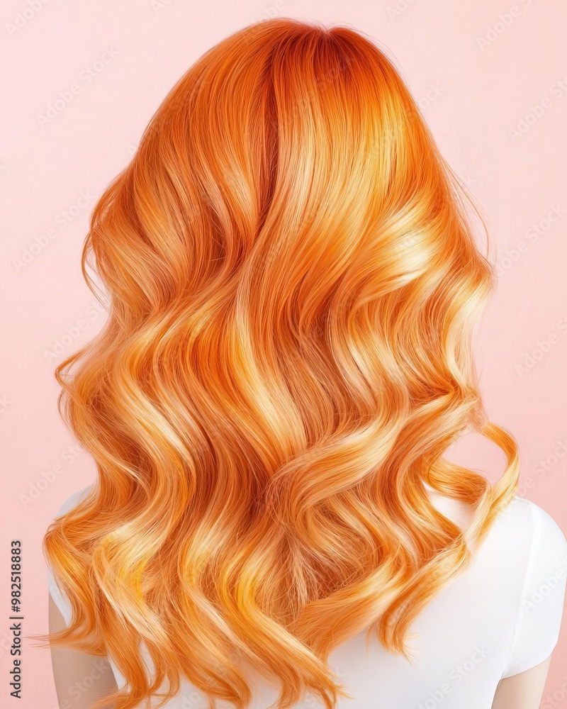 Poster Elegant Gradient Transition from Soft Butter Yellow to Rich Apricot with Textured Fine Grain for Visual Boldness in Contemporary Design