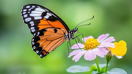 Obraz premium Butterfly on a Flower