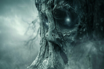 Generated with AI picture of mysterious spooky ghost afterlife