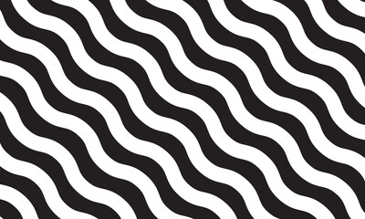 Wave lines pattern background seamless vector as zigzag stroke texture , undulate squiggle simple backdrop stripes element repeated image clip art. vector illustration. EPS 10