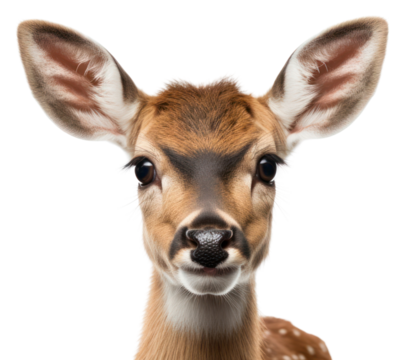 PNG Deer looking confused wildlife animal mammal.