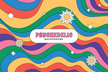 Psychedelic Groovy Background