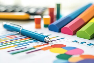 A detailed closeup of a financial report with microlevel insights and rate changes