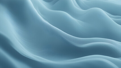 Fototapeta premium silk fabric blue wave background