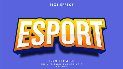 Esport editable text effect	