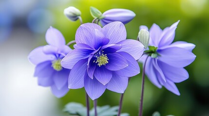 Obraz premium Delicate Purple Flowers in Bloom