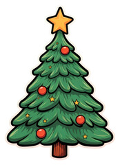 PNG Christmas tree christmas plant green.