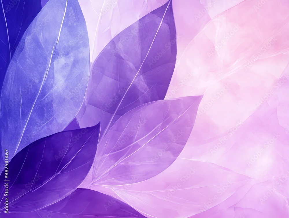 Poster serene gradient of pale lilac to deep royal purple with soft textures for a minimalist and calming a