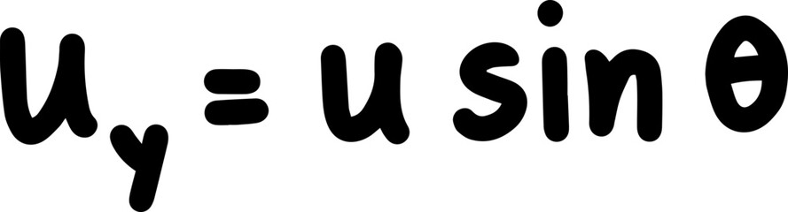 Projectile movement physics formulas