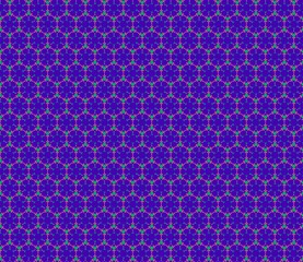 Abstract Geometric Mosaic with Neon Colors on Dark Background