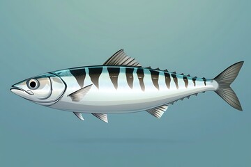Striped Fish Illustration