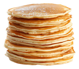 PNG Fluffy pancakes on a white plate