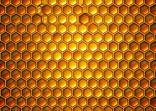 pattern with honeycomb
