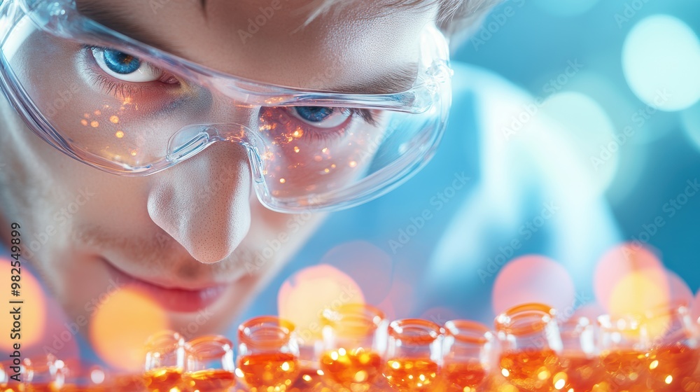 Poster a chemist uses a spectrophotometer to measure the absorbance of light by a solution, determining its