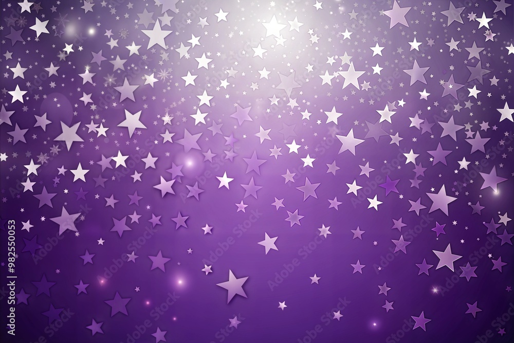 Canvas Prints purple background with white stars and gradient effect