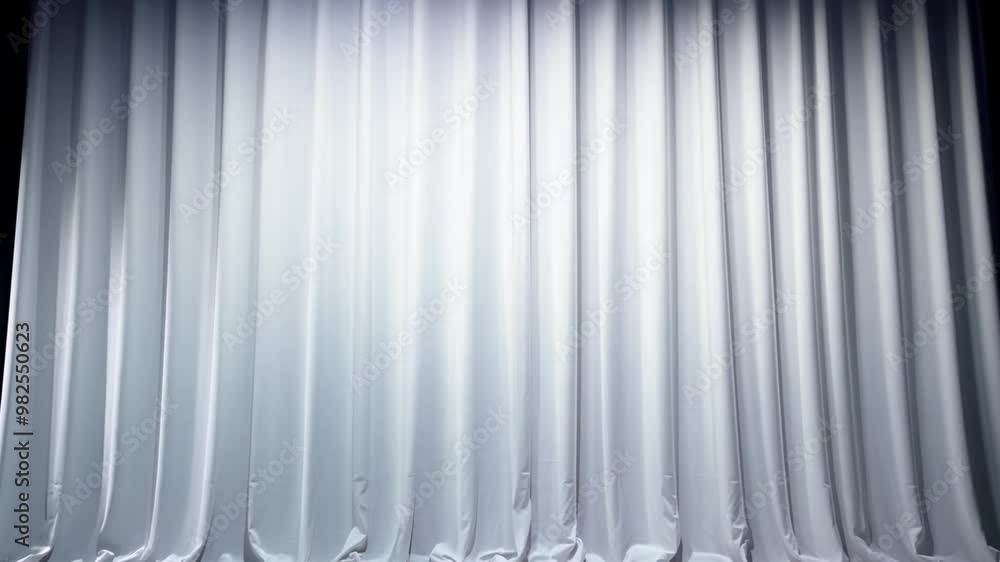 Aufkleber the sheer curtain gently sways in a light breeze, illuminated by soft, bright light, creating a soot