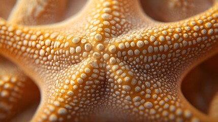 Close-Up of Starfish Texture Highlighting Intricate Patterns