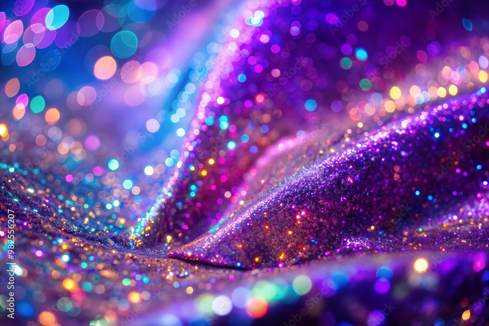 Canvas Prints close-up of sparkling glitter texture with festive lights