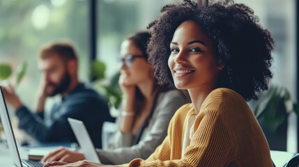 Professionals attending an online certification course together