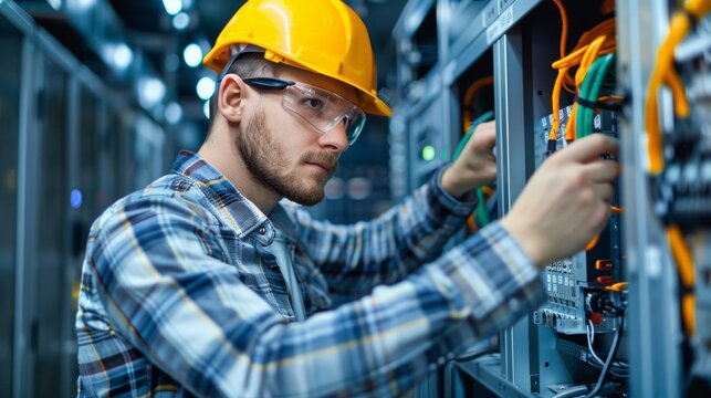 two pretty woman are sitting at a desk with a tablet and notes on it. One is with a white coat and showing a tablet. The other woman is wearing a blue, AI Generative