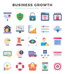 Business Growth Icon Bundle 25 Icons for Websites and Apps