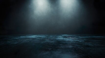 Bright spotlight beams focusing on empty center stage with dramatic lighting wallpaper