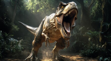 Obraz premium dinosaur jurassic animal prehistoric predator nature