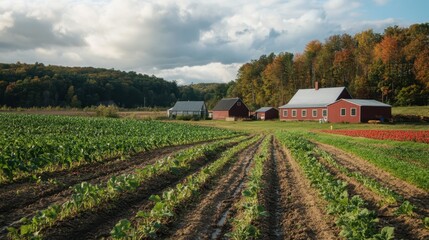 Community-supported agriculture farm fostering connections between farmers and consumers.