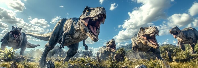 Naklejka premium dinosaur jurassic animal prehistoric predator nature