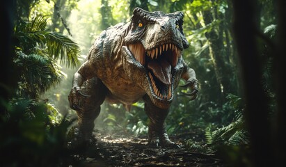 Obraz premium dinosaur jurassic animal prehistoric predator nature