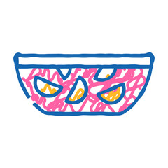 punch drink doodle icon sketch vector. punch drink sign. isolated symbol illustration