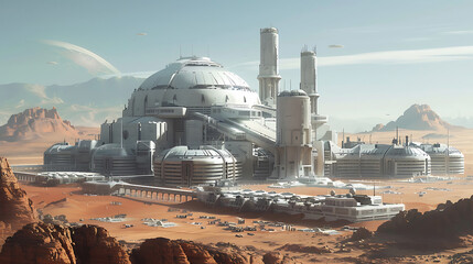 steampunk future building