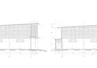 Floor plan designed building on the drawing.