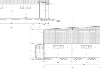 Floor plan designed building on the drawing.
