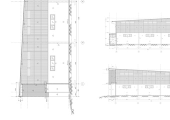 Floor plan designed building on the drawing.