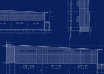 Floor plan designed building on the drawing.