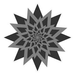 abstract snowflake illustration
