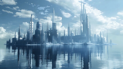 Fototapeta premium futuristic city