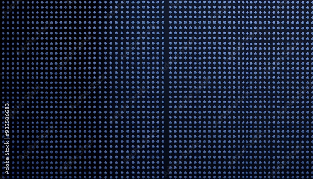 Poster 3d blue techno abstract background overlaps layer on dark space with glowing dots shape decoration. 