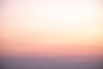 Beautiful , luxury soft gradient orange gold clouds and sunlight on the blue sky perfect for the background, take in everning,Twilight, Large size, high definition landscape photo