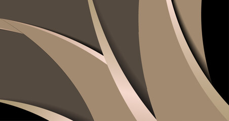 Obraz premium Flowing curves in muted earthy tones against a dark backdrop, creating a modern aesthetic