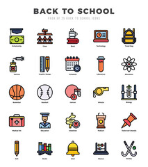Back To School Icon Bundle 25 Icons for Websites and Apps