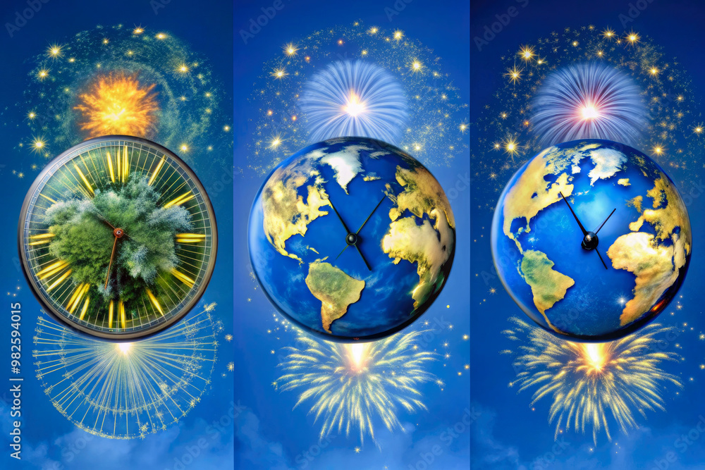 Wall mural The time of the planet