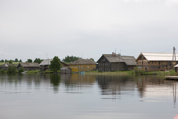 Fototapeta premium Russia Karelia landscape on a cloudy summer day